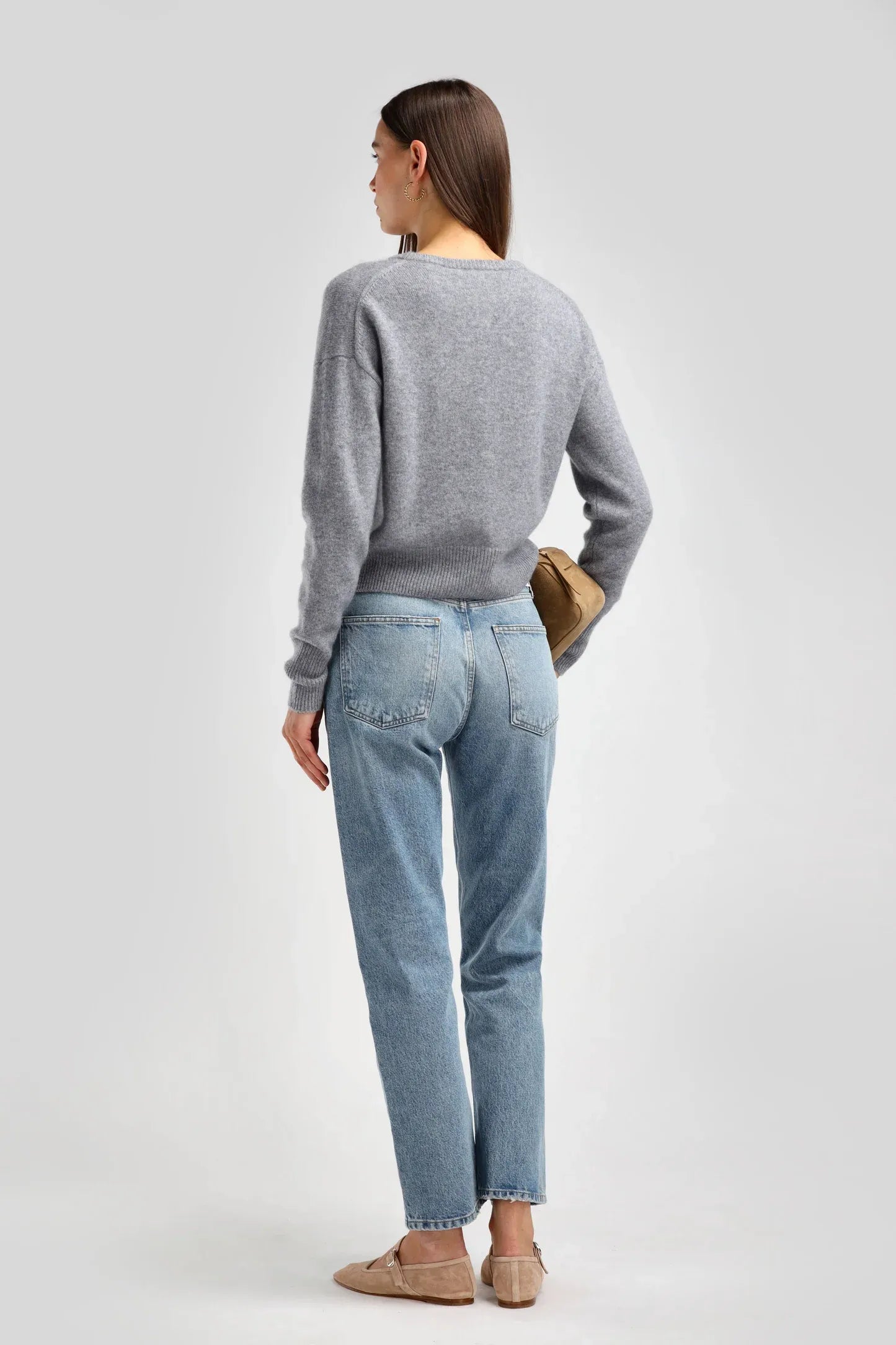 Cardigan Noemie in Silver Grey