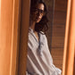 Bluse Caspian Top in Skylight