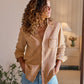 Shirt Eileen Relaxed Button Up in Camel