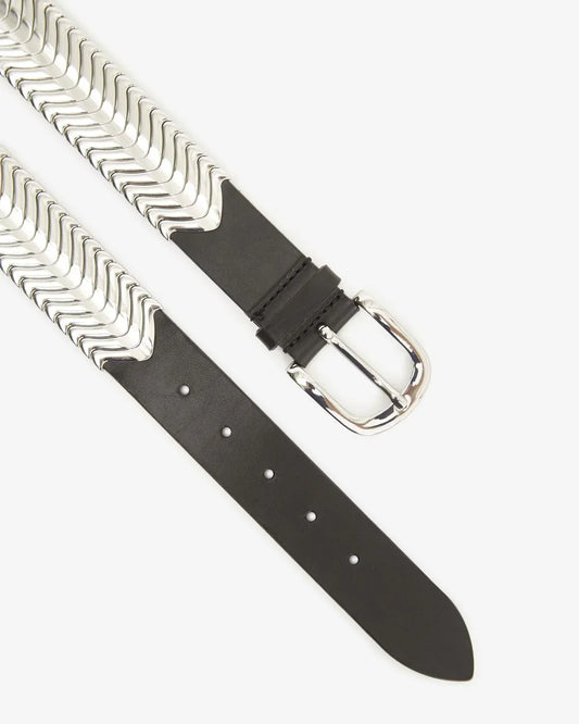 Gürtel Tehora in Black/Silver