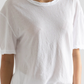 T-Shirt Crepe Jsy Oversized Crew in White