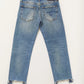 Jeans Boy Straight W Rips In Jasper