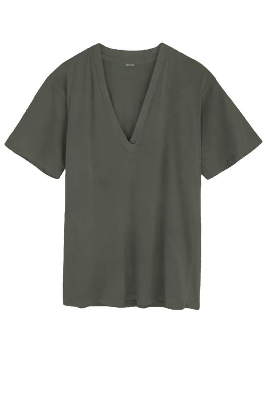 V neck Jessica  in Army Green