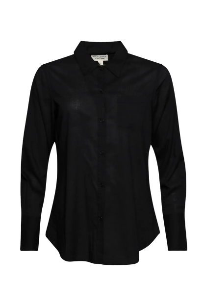 Hemd Cotton Voile NL in Black