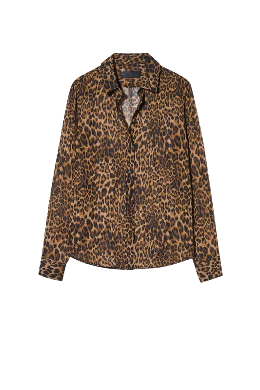 Bluse Gaia Slim in Vintage Leopard Print