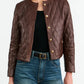 Lederjacke Amy in Bordeaux