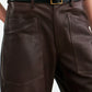 Lederhose Shon in Dark Brown