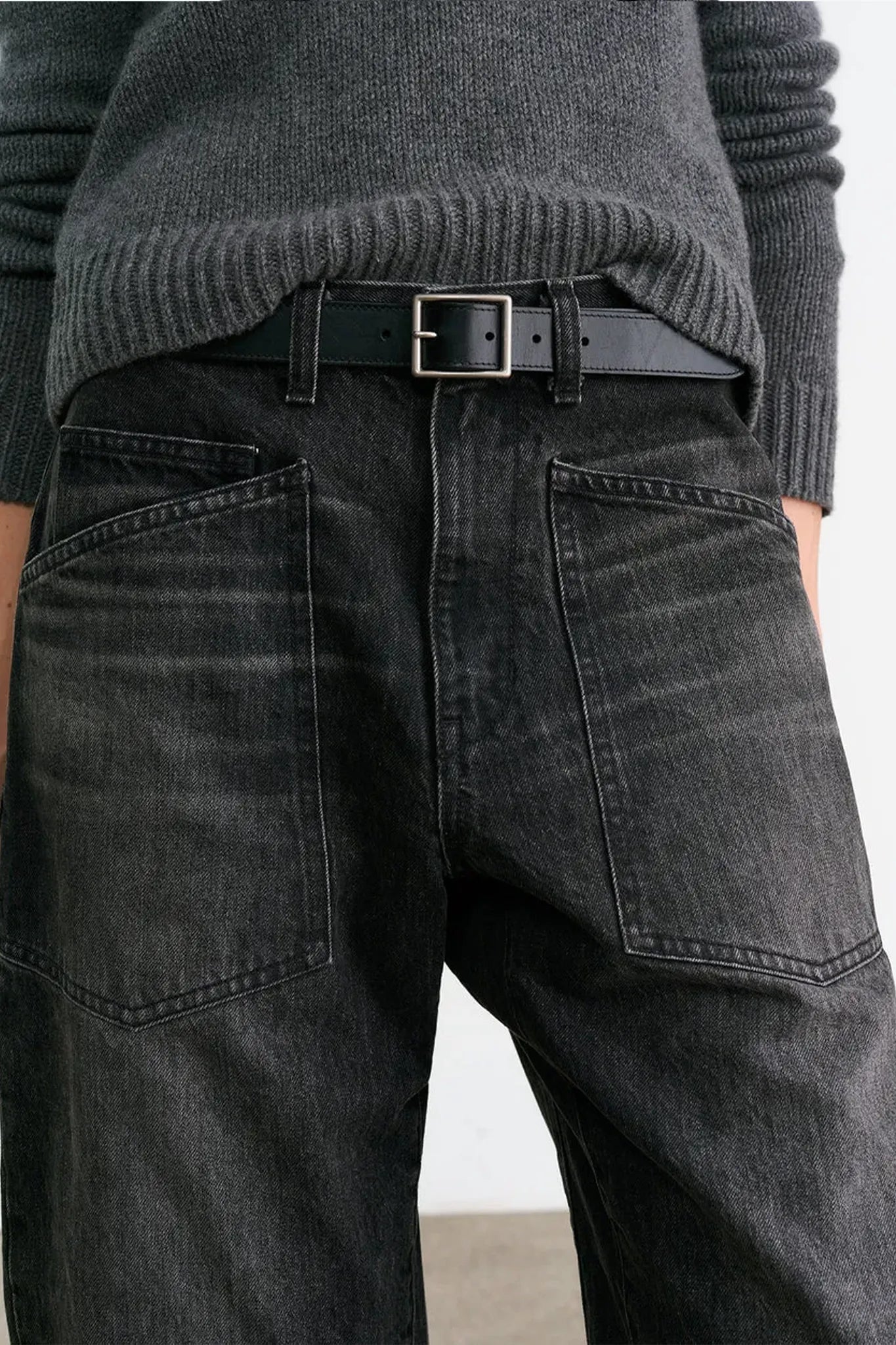 Jeans Shon in Stone Black Wash