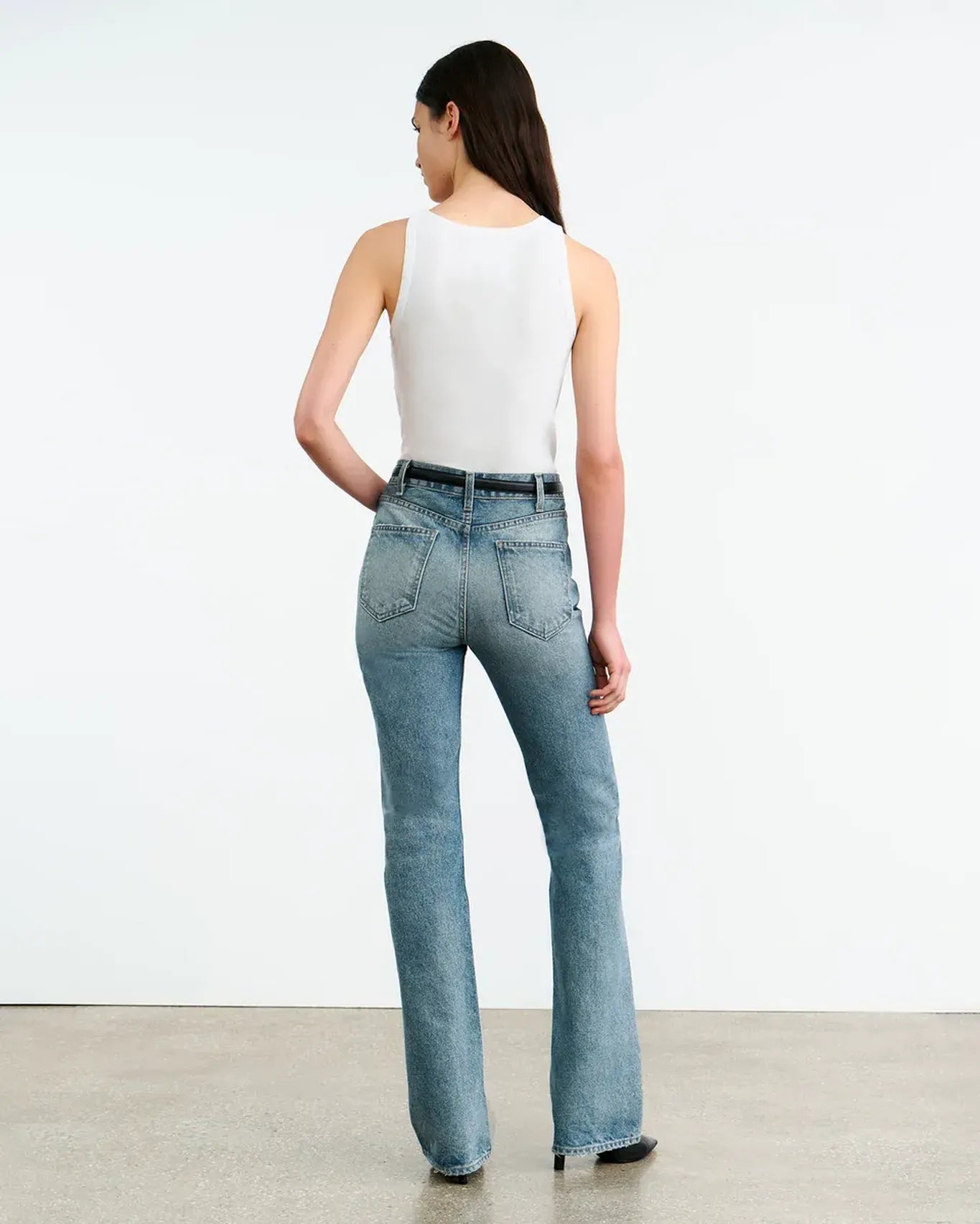 Rib Tank Top Jennifer in White