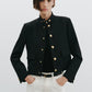 Jacke Hadley Cropped in Black