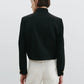 Jacke Hadley Cropped in Black