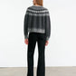 Pullover  Alena Fair Isle in Dark Grey Melange