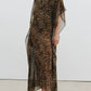Erica Caftan in Vintage Leopard Print