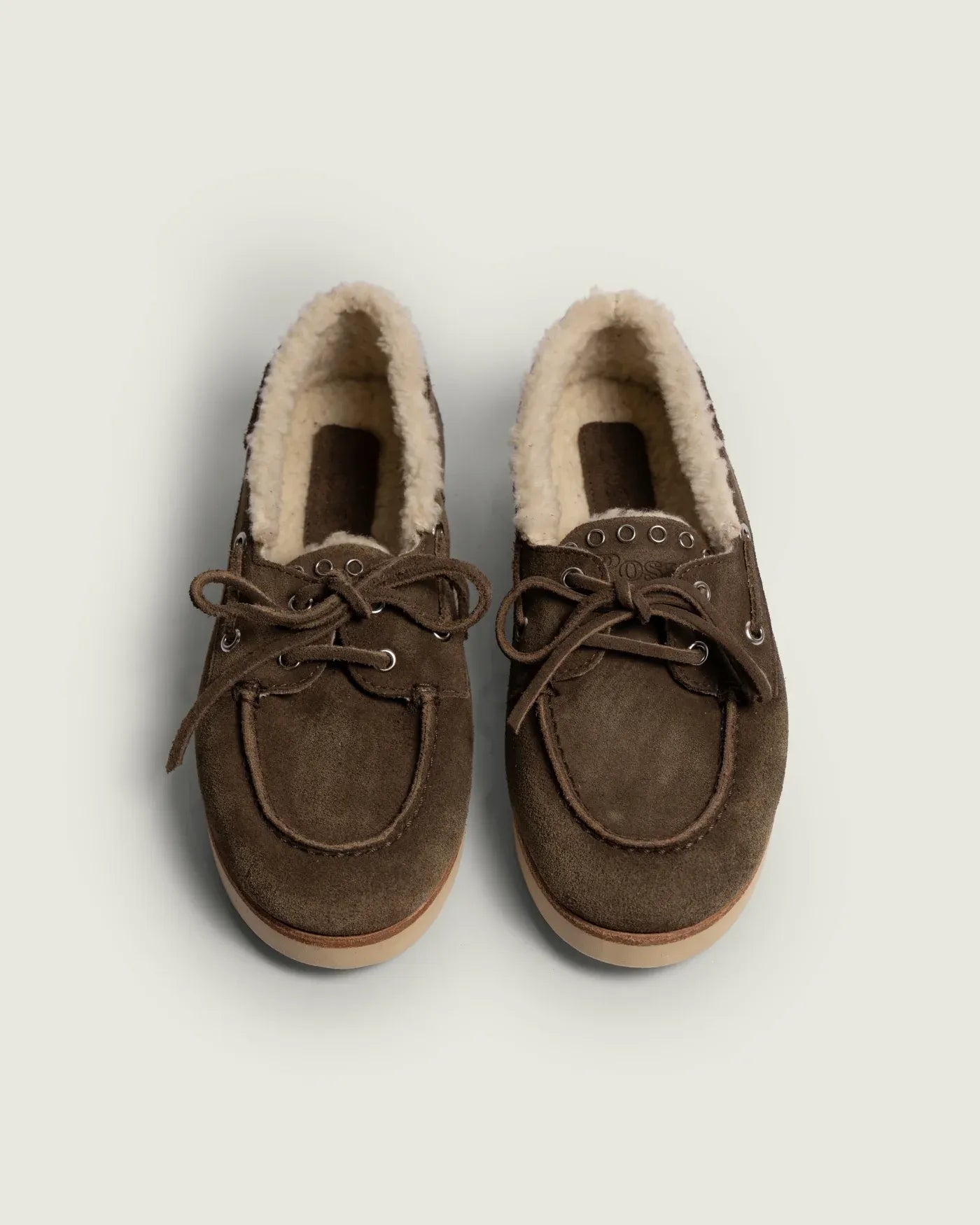 Deck Loafer Shearling in Dark Brown