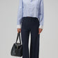 Bluse St.Germain cropped in Blue/White