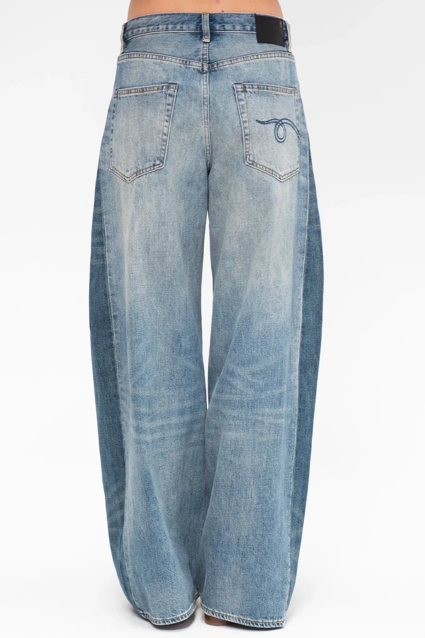 Jeans Loose Insert D'Arcy in Vintage Indigo Colorblock
