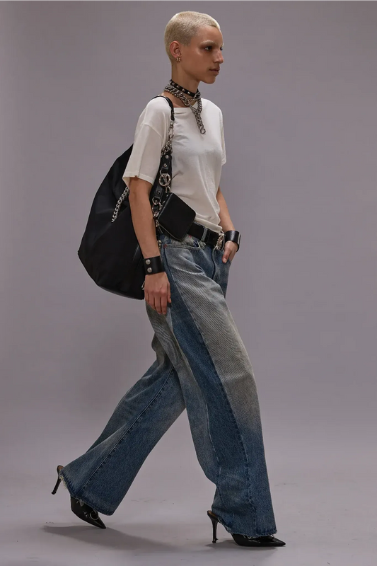 Jeans Loose Insert D'Arcy in Vintage Indigo Colorblock