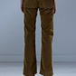 Jeans Joan Kick Flare in Golden Brown Stretch Cord