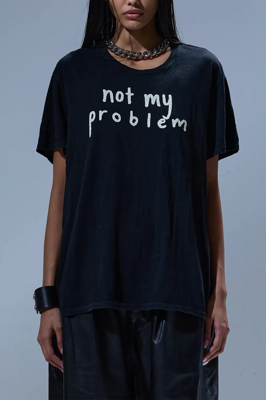 T-Shirt Not My Problem Boy in Black