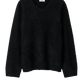 Pullover Brushed V-Neck in Black