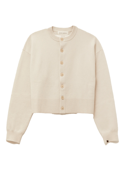 Strickjacke Beige EXTREME CASHMERE für Damen