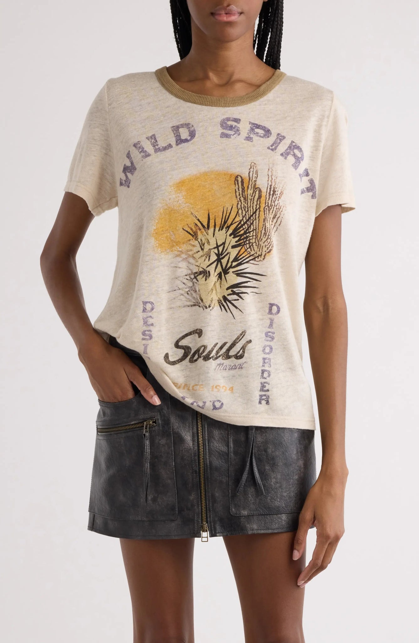 T-Shirt Beige ISABEL MARANT ETOILE für Damen