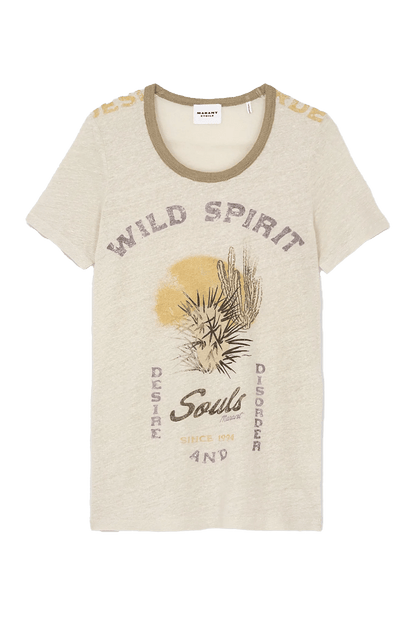 T-Shirt Beige ISABEL MARANT ETOILE für Damen