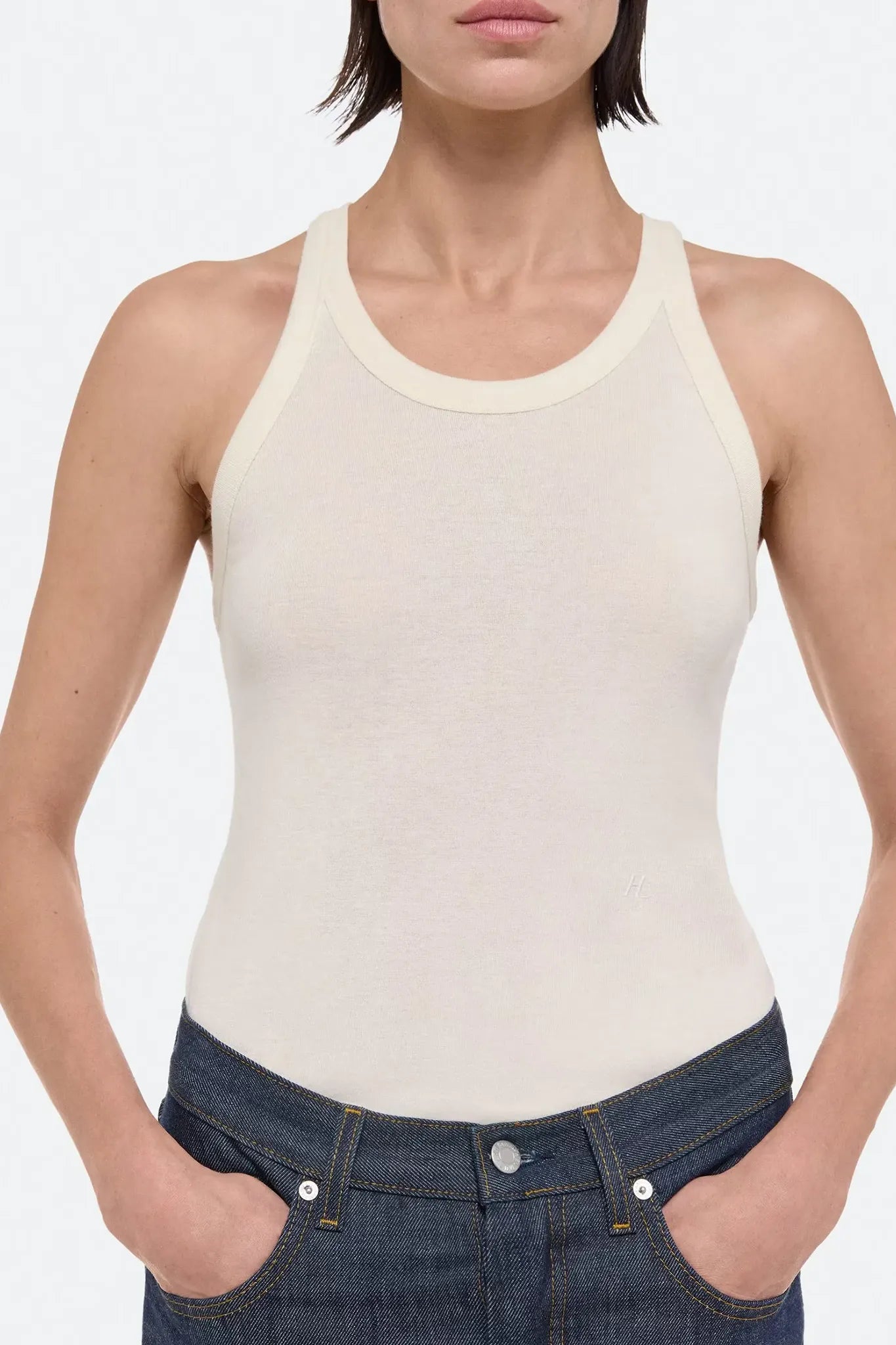 Tank - Top Beige HELMUT LANG für Damen