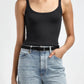 Tanktop Schwarz LADNERI für Damen