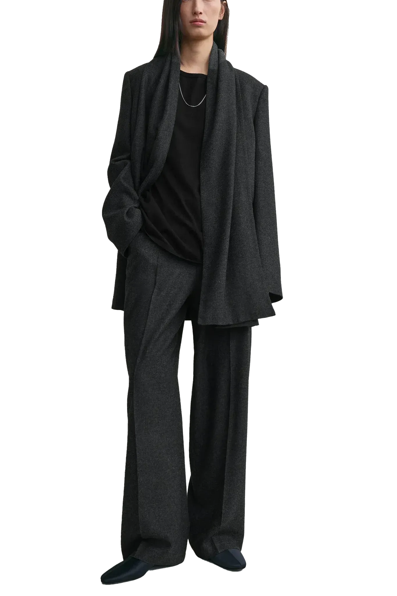 Blazer Scarf in Black