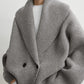 Cardigan Shawl-Lapel in Mid Grey Melange