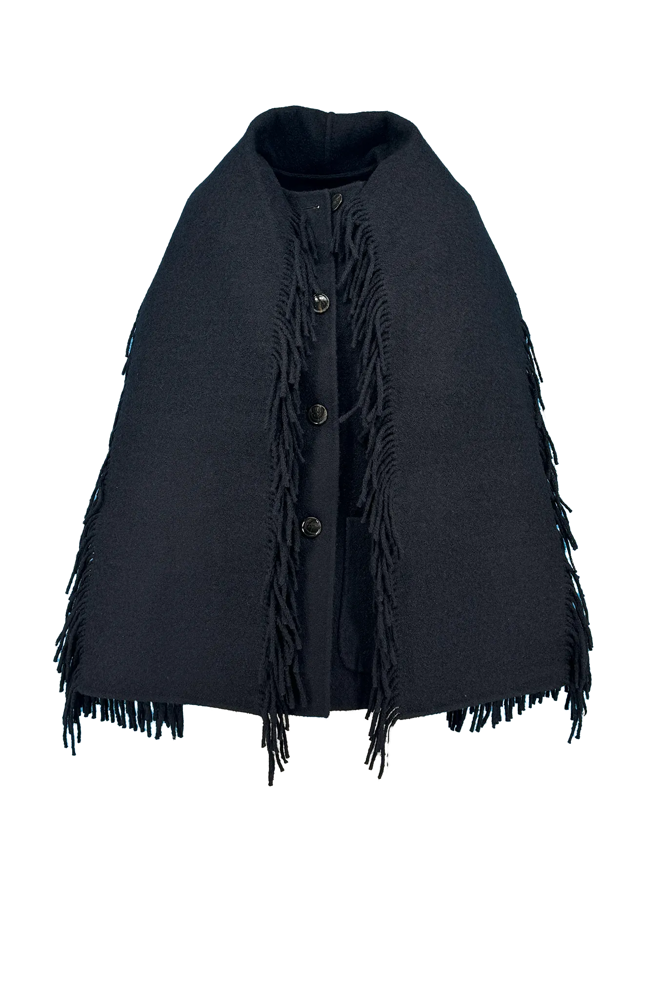 Jacke Fringed Scarf in Black