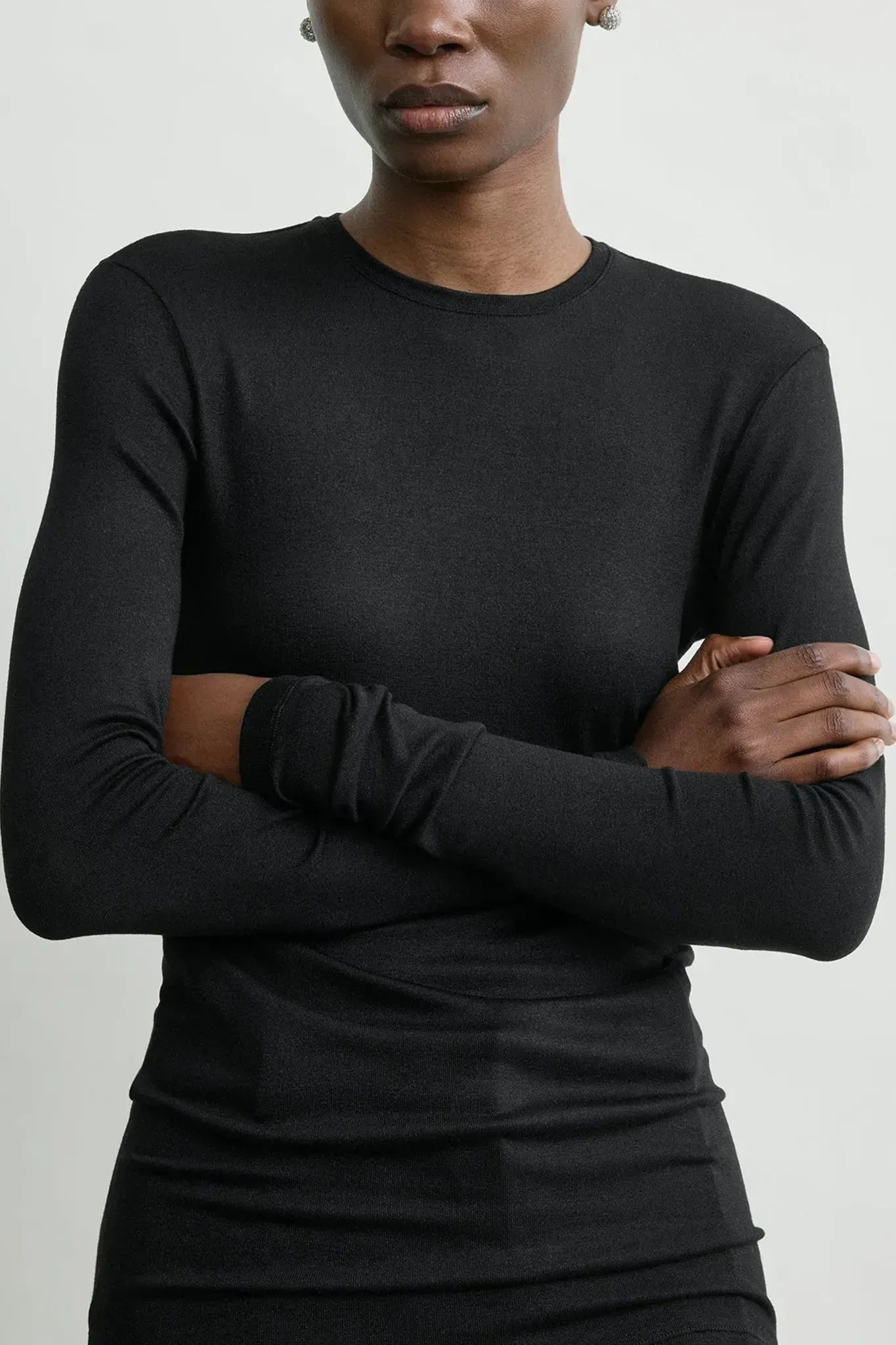 Longsleeve  Jersey in Black