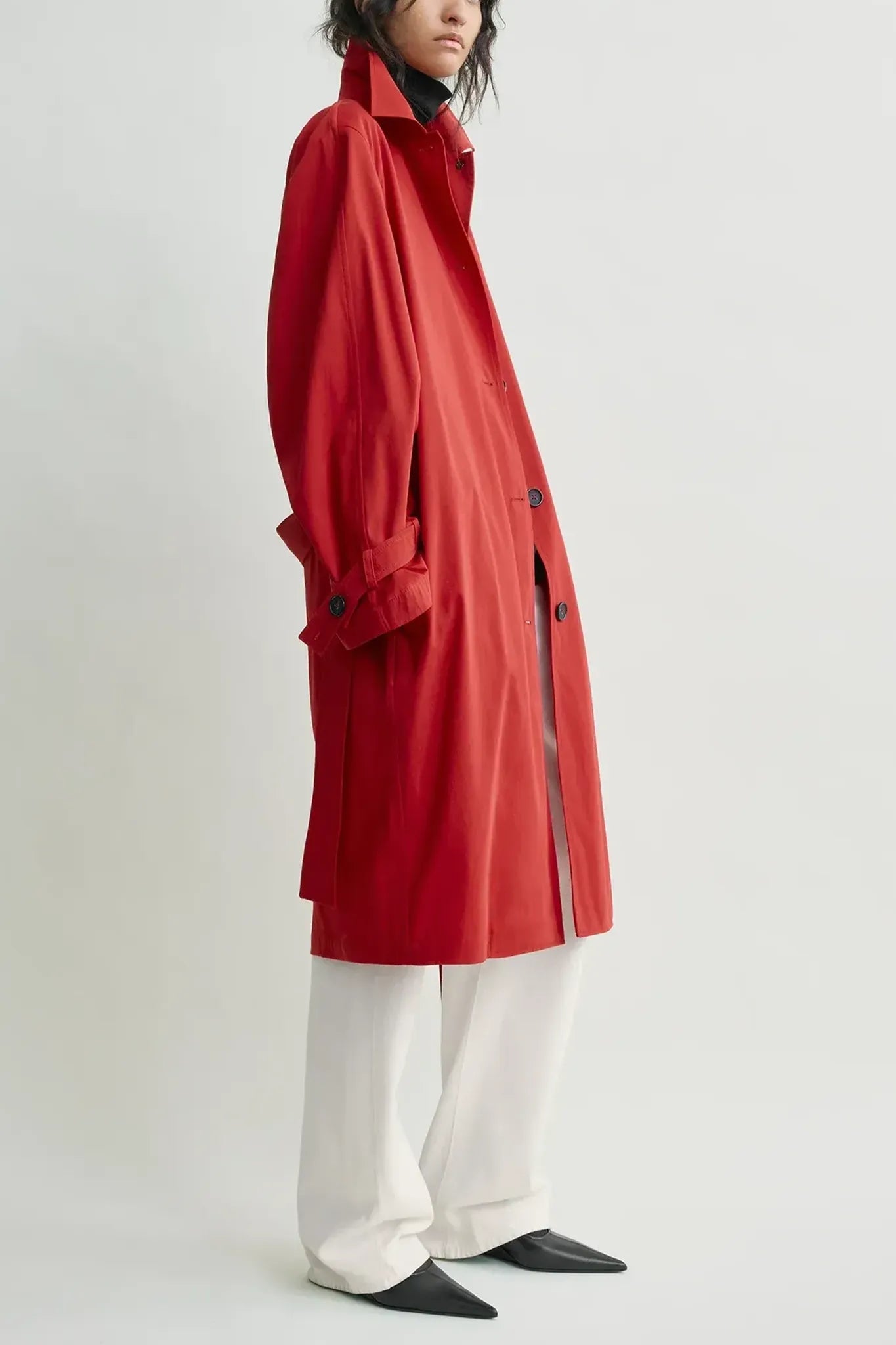 Mantel Light Spring Trench in Poppy
