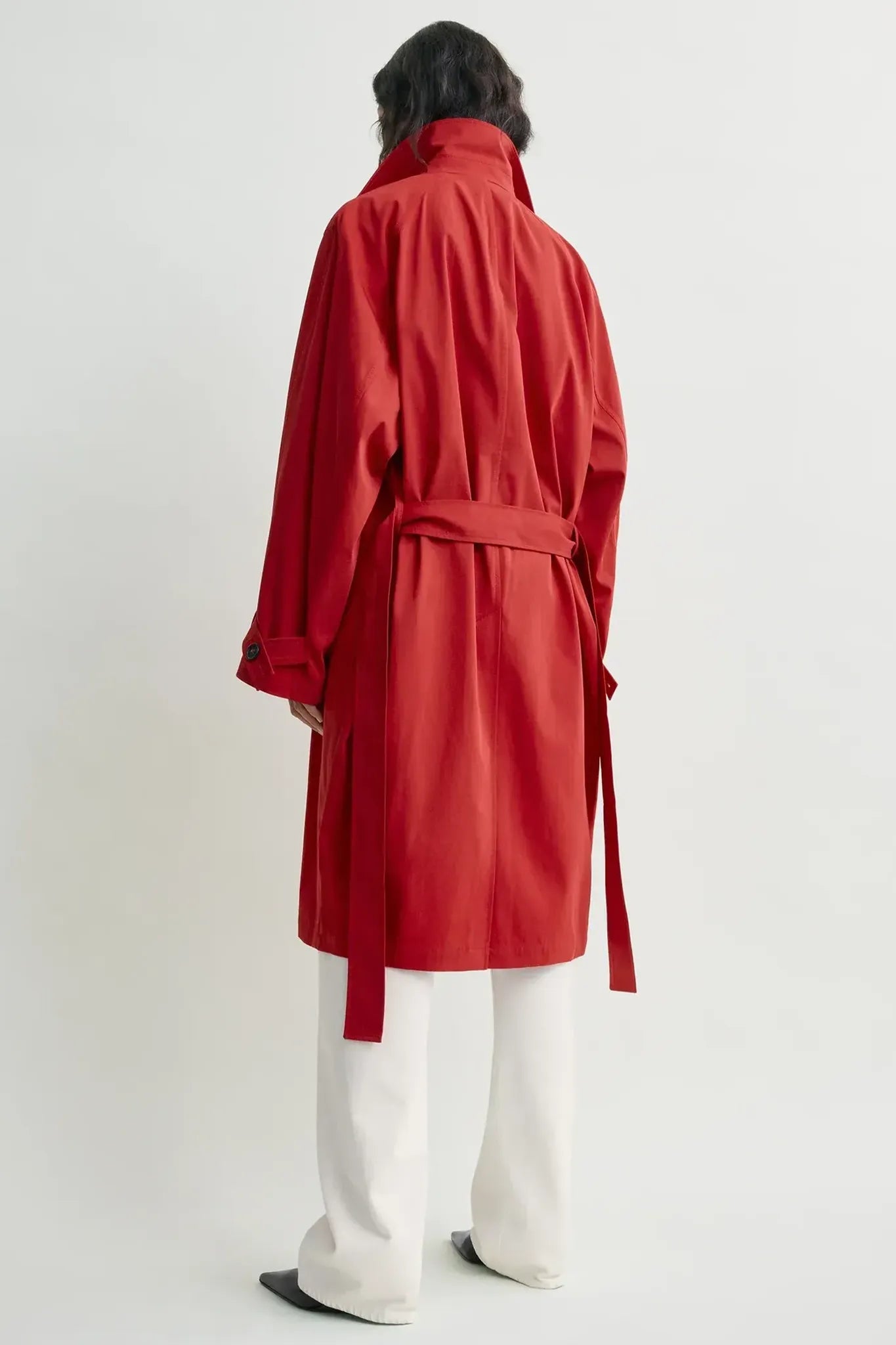 Mantel Light Spring Trench in Poppy