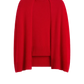Pullover Crew Cape Knit in Poppy