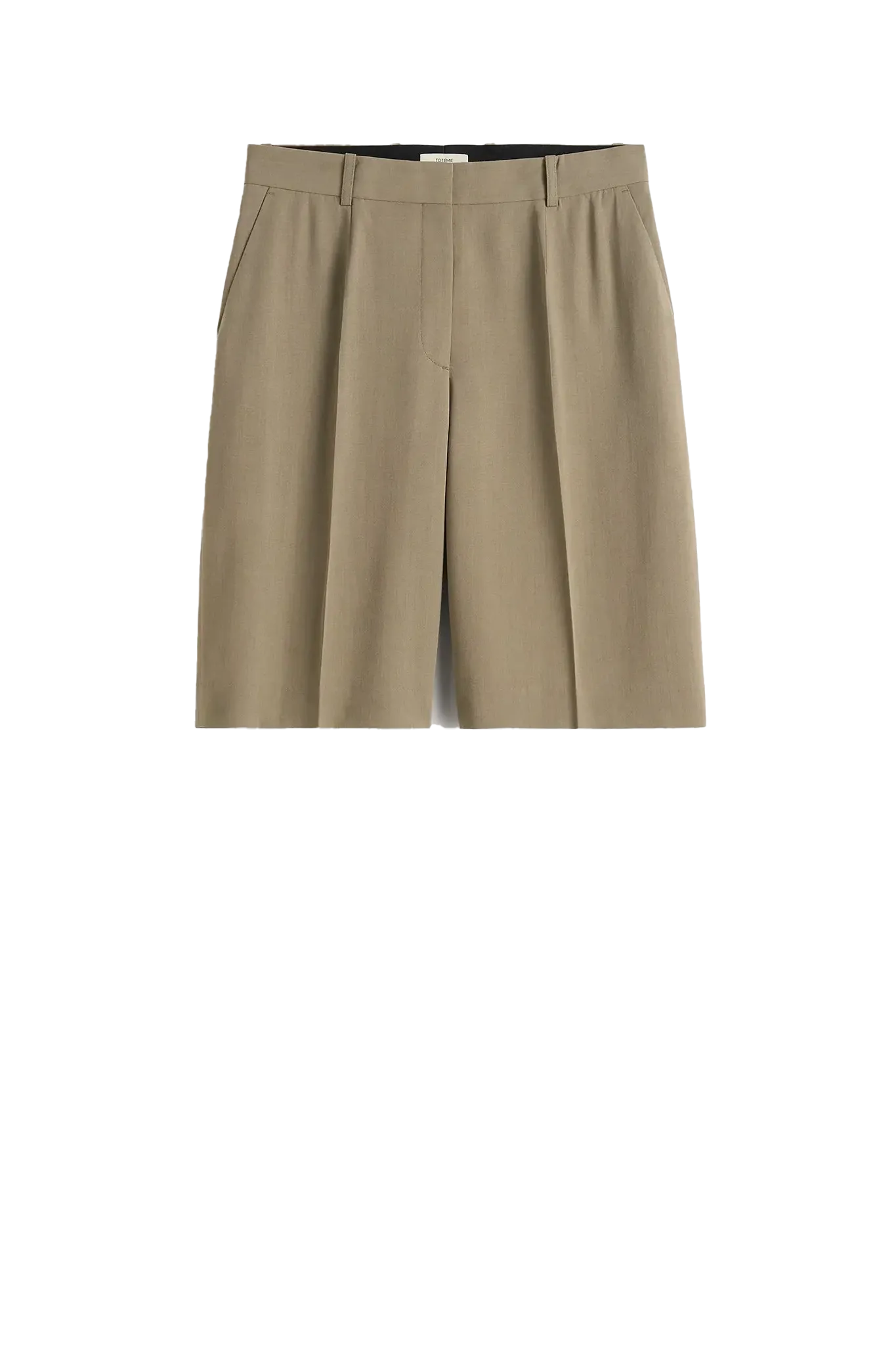 Shorts Wide Fluid in Taupe