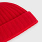 Strickmütze Cashmere Beanie in Poppy
