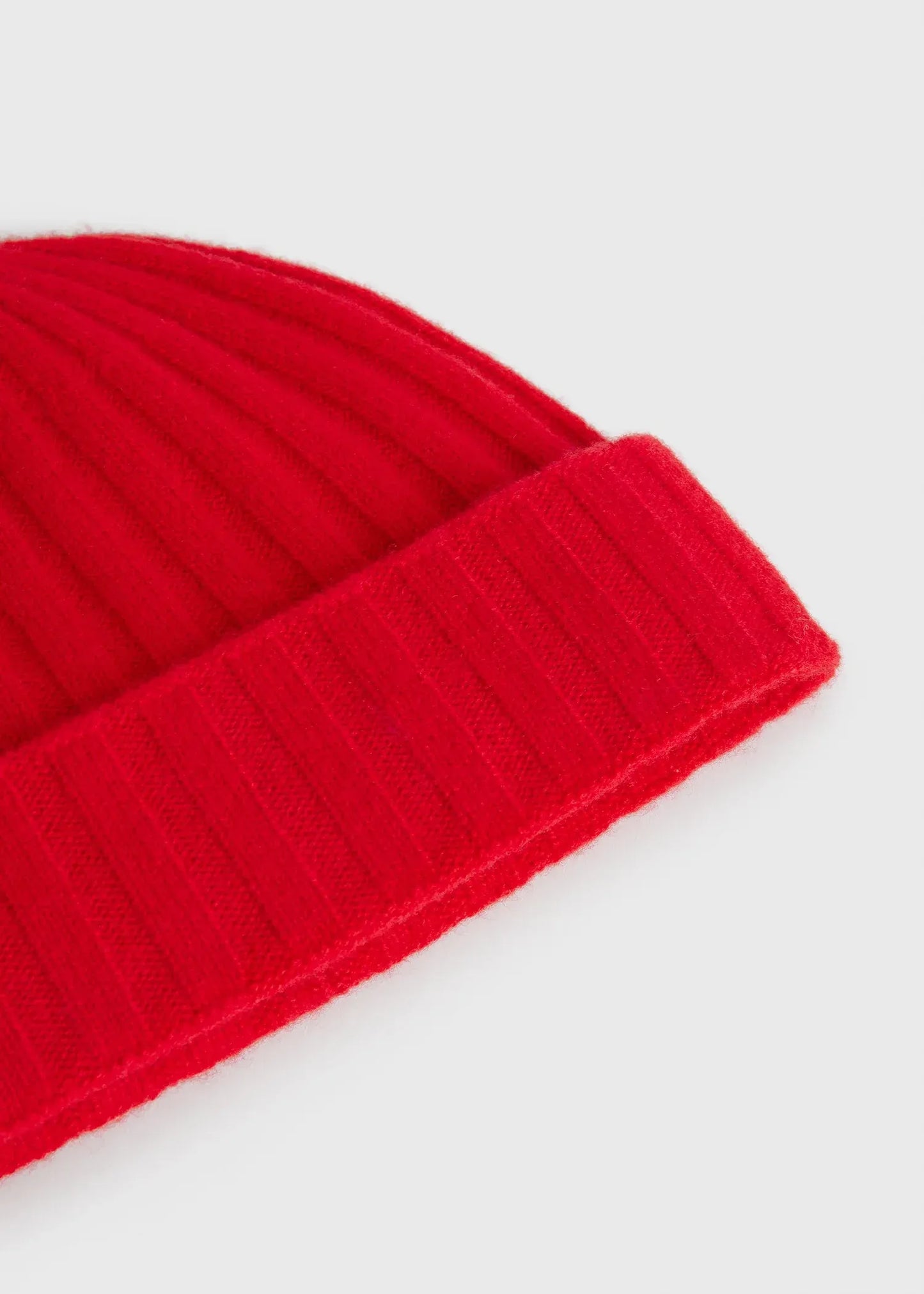 Strickmütze Cashmere Beanie in Poppy