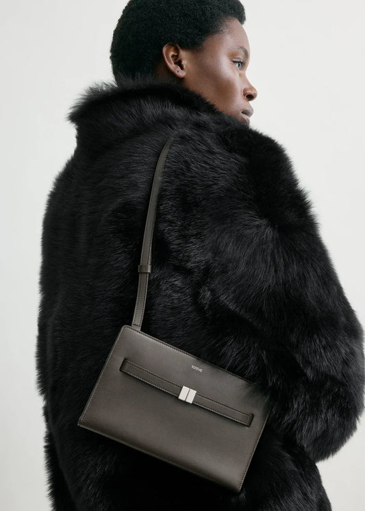 Tasche Belted Leather Cross-Body in Bark