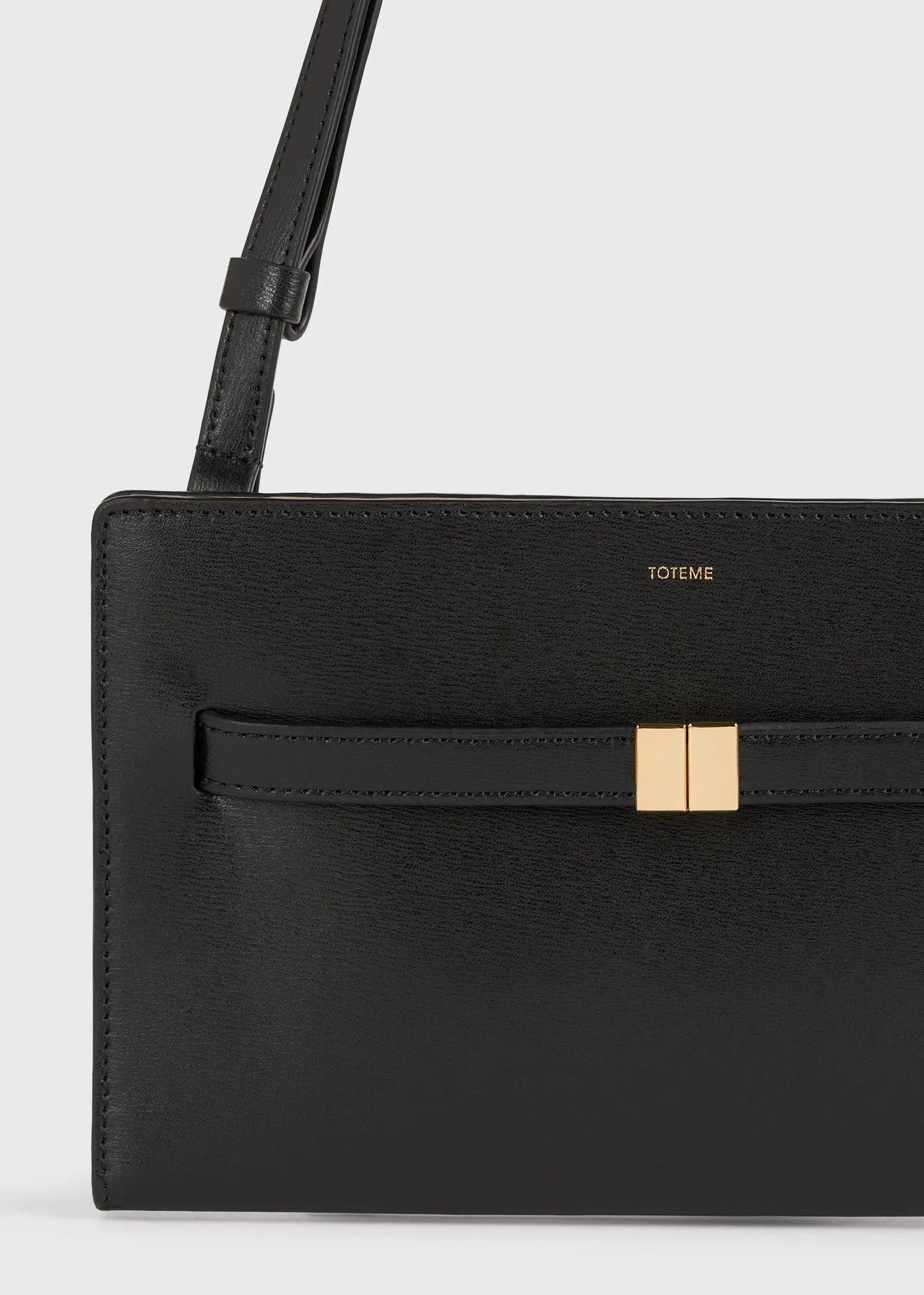 Tasche Belted Leather Cross-Body in Black