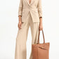 Hose Marbeau Wide Leg in Stone Khaki