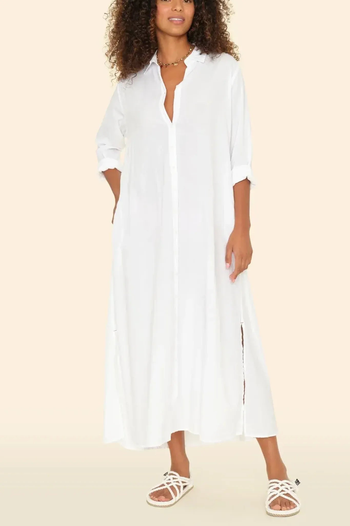 Kleid Boden in White