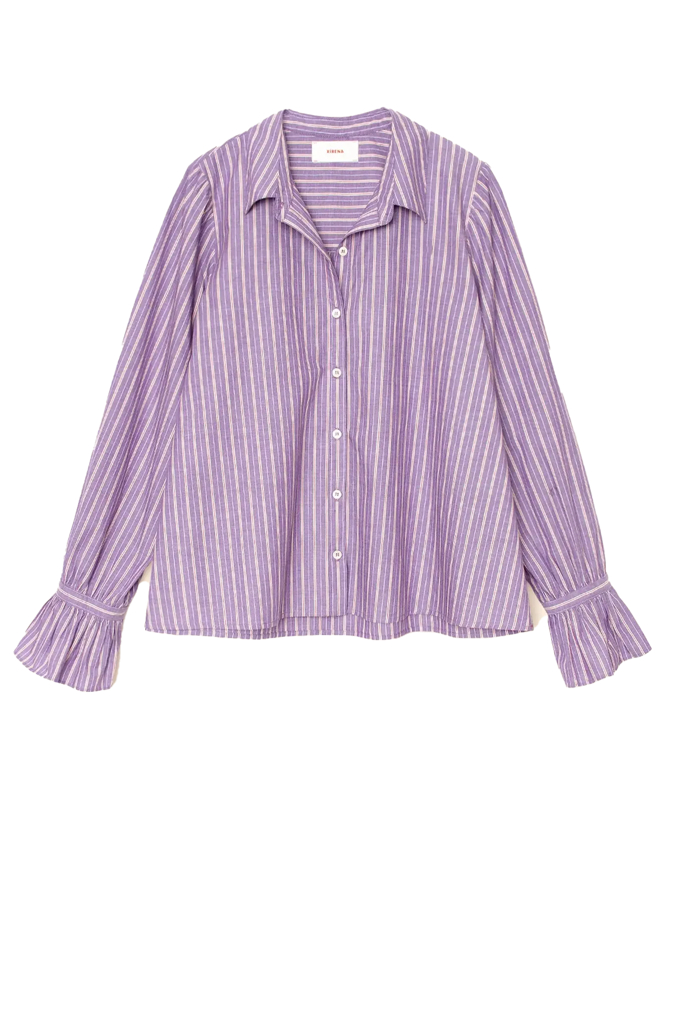 Shirt Hayven in Violet Rouge Stripe