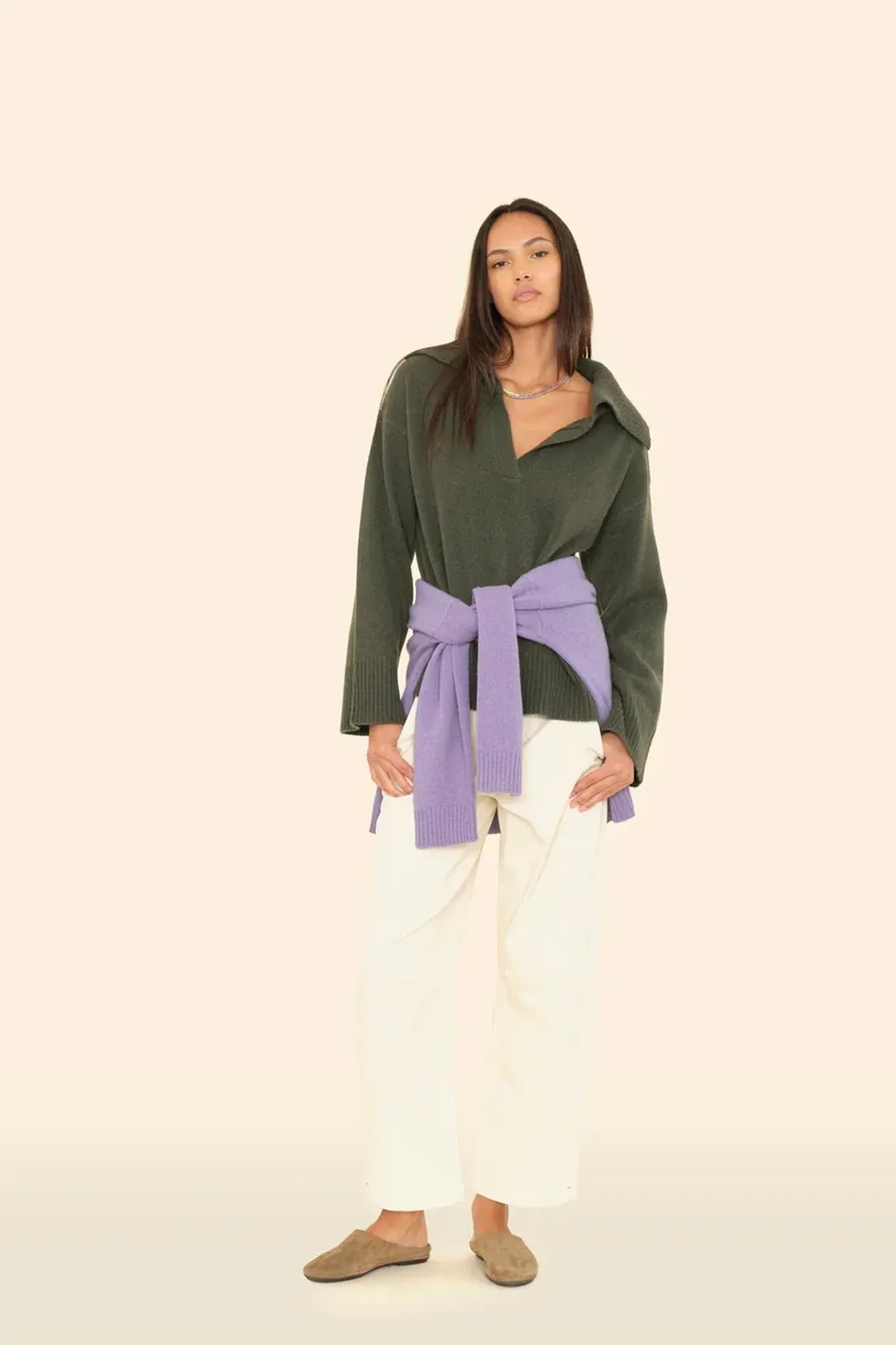 Pullover Lela in Chalk Violet